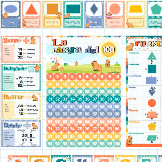 KIT CAPIBARA MATEMÁTICAS