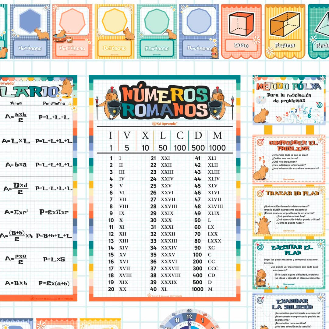 KIT CAPIBARA MATEMÁTICAS