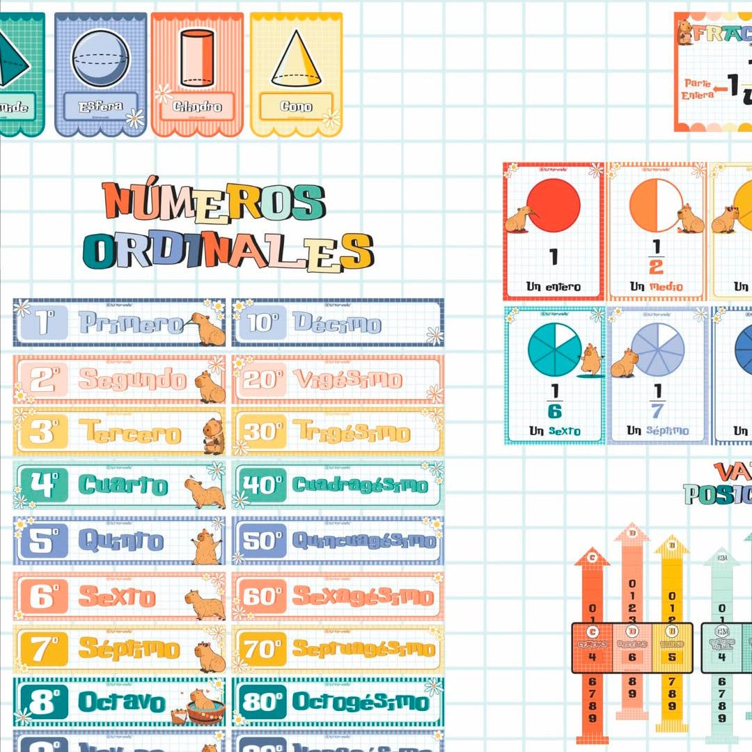 KIT CAPIBARA MATEMÁTICAS